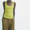 Massimo Dutti Strappy- Top - Neon Yellow -Massimo Dutti Shop c6a434953d9042ef92e7e71288ac61bc