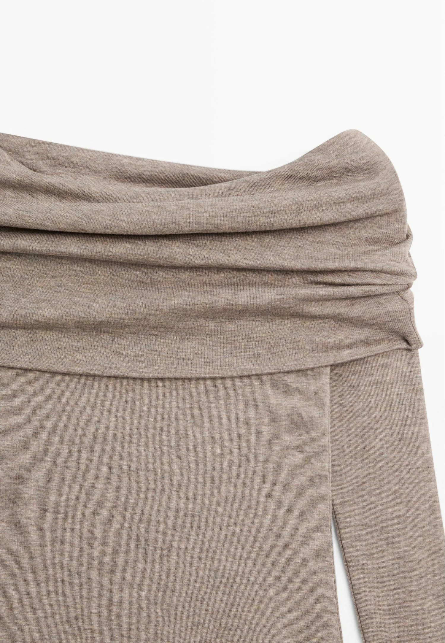 Massimo Dutti LONG SLEEVE STRAPLESS - Long Sleeved Top - Light Brown 10 Massimo Dutti LONG SLEEVE STRAPLESS - Long Sleeved Top - Light Brown - Image 8