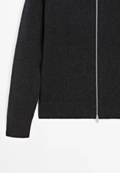 Massimo Dutti HIGH NECK - Cardigan - Dark Grey -Massimo Dutti Shop c6ece09a1cd4420095cdba1a745e1f95