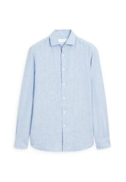 Massimo Dutti REGULAR FIT STRIPED GARMENT - Shirt - Mottled Light Blue -Massimo Dutti Shop c6ef69c854484089bb57afd78b012df8