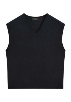 Massimo Dutti CROPPED V-NECK - Jumper - Dark Blue -Massimo Dutti Shop c6f1cae26263433ea9ee64fb891d7c13