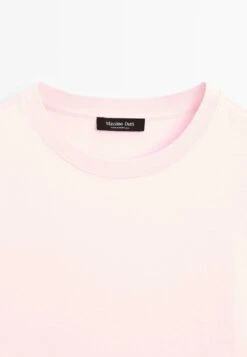 Massimo Dutti SHORT SLEEVE WITH CREW NECK - Basic T-shirt - Pink -Massimo Dutti Shop c7079bbacf43451b942e42c4a2728afe