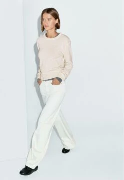 Massimo Dutti CREW NECK SWEATER - Jumper - Beige -Massimo Dutti Shop c7122ed60e674b0eaa052adb6d268d1d