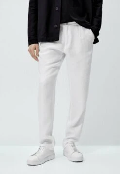 Massimo Dutti Darted - Chinos - White