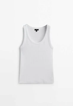 Massimo Dutti SleevelessBlend - Top - White 27 Massimo Dutti SleevelessBlend - Top - White -Massimo Dutti Shop c77fba1266d24115938834120e267a9b