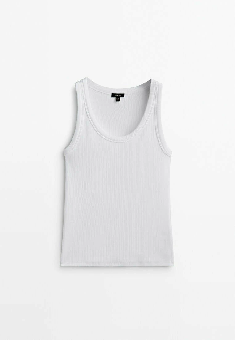 Massimo Dutti SleevelessBlend - Top - White 15 Massimo Dutti SleevelessBlend - Top - White - Image 13