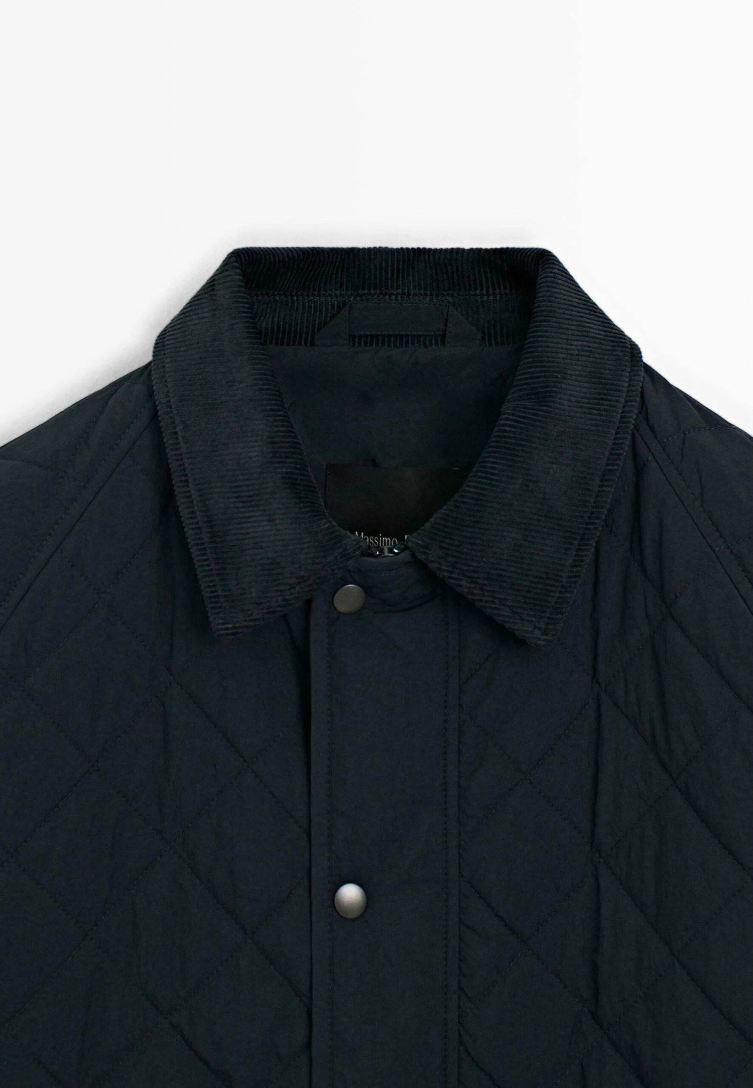 Massimo Dutti LIGH PADDING WITH CORDUROY COLLAR - Light Jacket - Dark Blue 10 Massimo Dutti LIGH PADDING WITH CORDUROY COLLAR - Light Jacket - Dark Blue - Image 8