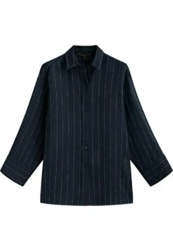 Massimo Dutti Button-Down Blouse - Dark Blue