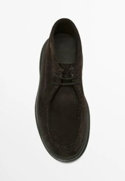 Massimo Dutti MOC TOE SPLIT - Lace-up Ankle Boots - Dark Brown -Massimo Dutti Shop c7cd213608834bdd95b09f03dff6dcdc