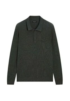 Massimo Dutti TEXTURED POLO COLLAR WITH LONG SLEEVE - Jumper - Dark Blue -Massimo Dutti Shop c827962973a7409ca2595581ace63048