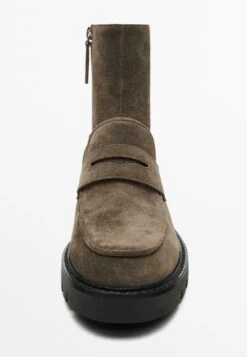 Massimo Dutti Platform Ankle Boots - Taupe -Massimo Dutti Shop c8f9080a8e7442c3b8d24eb6cbd71729