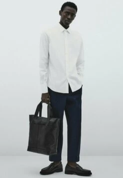 Massimo Dutti Studio Stretchy - Formal Shirt - White