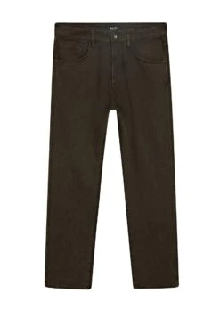 Massimo Dutti Jeans Tapered Fit - Dark Brown -Massimo Dutti Shop c92e647c2f254c1c87a667bf86ce58bc