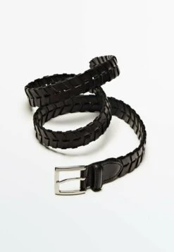 Massimo Dutti Braided Belt - Black -Massimo Dutti Shop c95055e36b3d4ea0940fae5f6e856723