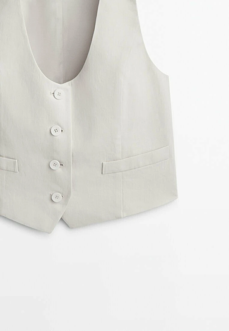 Massimo Dutti Cropped Waxed - Waistcoat 7 Massimo Dutti Cropped Waxed - Waistcoat - Image 5