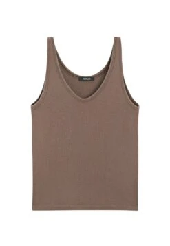 Massimo Dutti RIBBED STRAPPY SLEEVELESS - Top - Camel -Massimo Dutti Shop c9c819ff7def4281b57e1c4b3346e91a