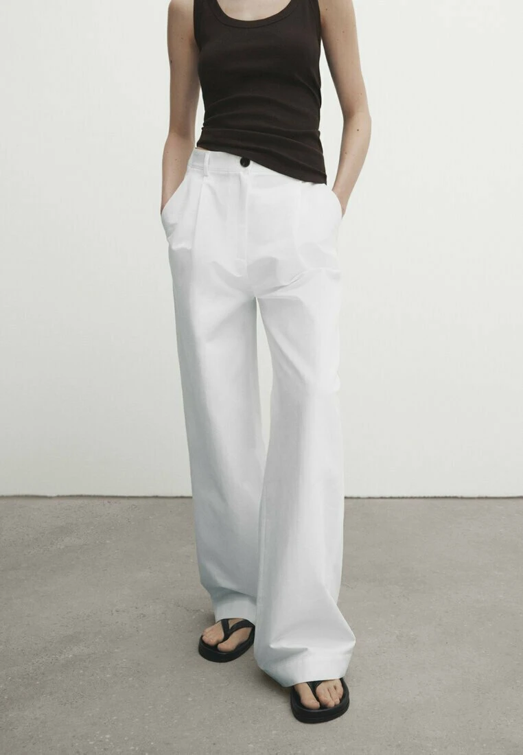 Massimo Dutti Trousers - White 4 Massimo Dutti Trousers - White - Image 2