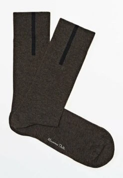 Massimo Dutti Long With Contrast Stripe - Socks - Dark Grey -Massimo Dutti Shop c9f5d075047b42c99a3c00d3239d9141