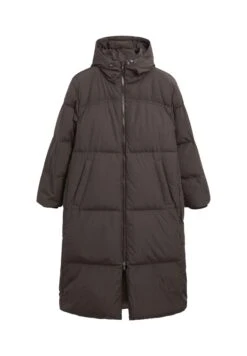 Massimo Dutti LONG WATER-REPELLENT HOODED PUFFER - Down Coat - Dark Brown -Massimo Dutti Shop ca25be88b264458d85c0cf4c79d8f9ad