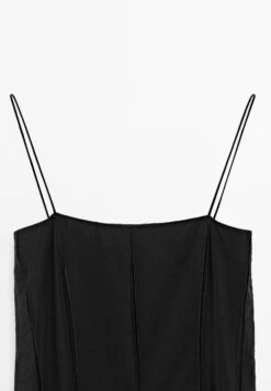 Massimo Dutti FLOWING MIDI WITH GODET DETAIL - Cocktail Dress / Party Dress - Black -Massimo Dutti Shop ca2c5bb7cdef4faa9e1b730e421cb91c