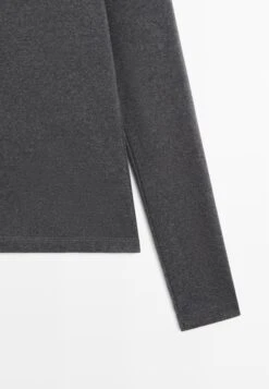 Massimo Dutti MELANGE - Long Sleeved Top - Dark Grey -Massimo Dutti Shop ca5fe5fb3dec466da4eebb8b48e37d0c