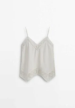 Massimo Dutti Straps With Crochet Detail - Top - White 19 Massimo Dutti Straps With Crochet Detail - Top - White -Massimo Dutti Shop ca9486b78bf241ff8ef6360201bf4bb3