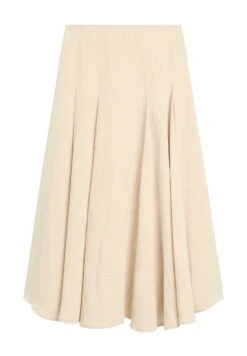 Massimo Dutti FLOUNCE MIDI - Pleated Skirt - BEIGE -Massimo Dutti Shop caae007eb8314c73833ddbf3df6dbf01