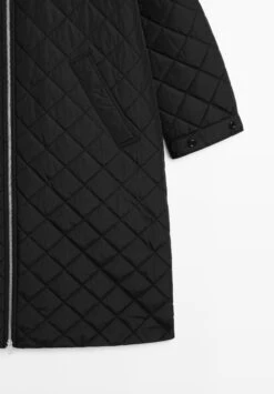 Massimo Dutti LONG WATER-REPELLENT OVERSIZE - Winter Coat - Black -Massimo Dutti Shop caafbc0fdda842c29fe5ec76b7f82b87