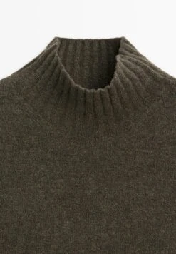 Massimo Dutti SLEEVELESS HIGH NECK SWEATER - Jumper - Mottled Dark Green -Massimo Dutti Shop cab5de0bedea4afda42d8be26b4fb751