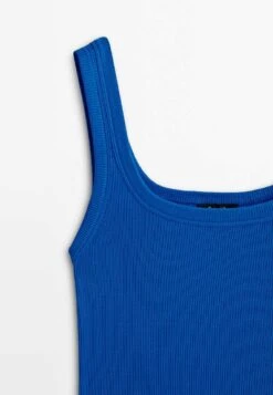 Massimo Dutti Mercerised - Top - Royal Blue -Massimo Dutti Shop cacfdaf716b84f559a02fe0f2546a609