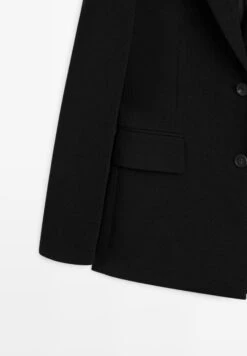Massimo Dutti TWO-BUTTON CREPE FINISH - Blazer - Black 14 Massimo Dutti TWO-BUTTON CREPE FINISH - Blazer - Black -Massimo Dutti Shop cad74138e4c54076adc201cbd68af929