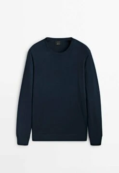 Massimo Dutti Crew Neck - Sweatshirt - Dark Blue -Massimo Dutti Shop cb0f873848fc45188e40904f5688f82d
