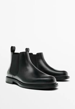 Massimo Dutti WITH ELASTIC GORES - Classic Ankle Boots - Black -Massimo Dutti Shop cb438674aede4e25a7004c44dac59871