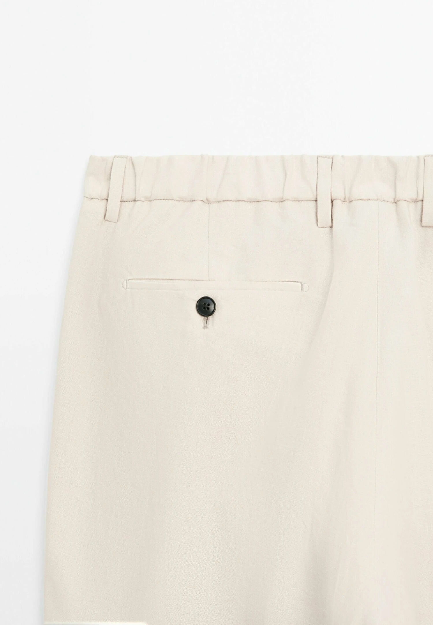 Massimo Dutti REGULAR FIT - Trousers - Sand 11 Massimo Dutti REGULAR FIT - Trousers - Sand - Image 9
