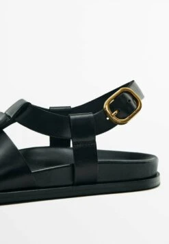 Massimo Dutti With Wide Straps - Sandals - Black -Massimo Dutti Shop cb64944eee984d7eb4e54ac8959b2708