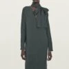 Massimo Dutti V-NECKLINE MIDI - Day Dress - Grey -Massimo Dutti Shop cb75be40a76a4d17b34a0d53c3c9a4ba