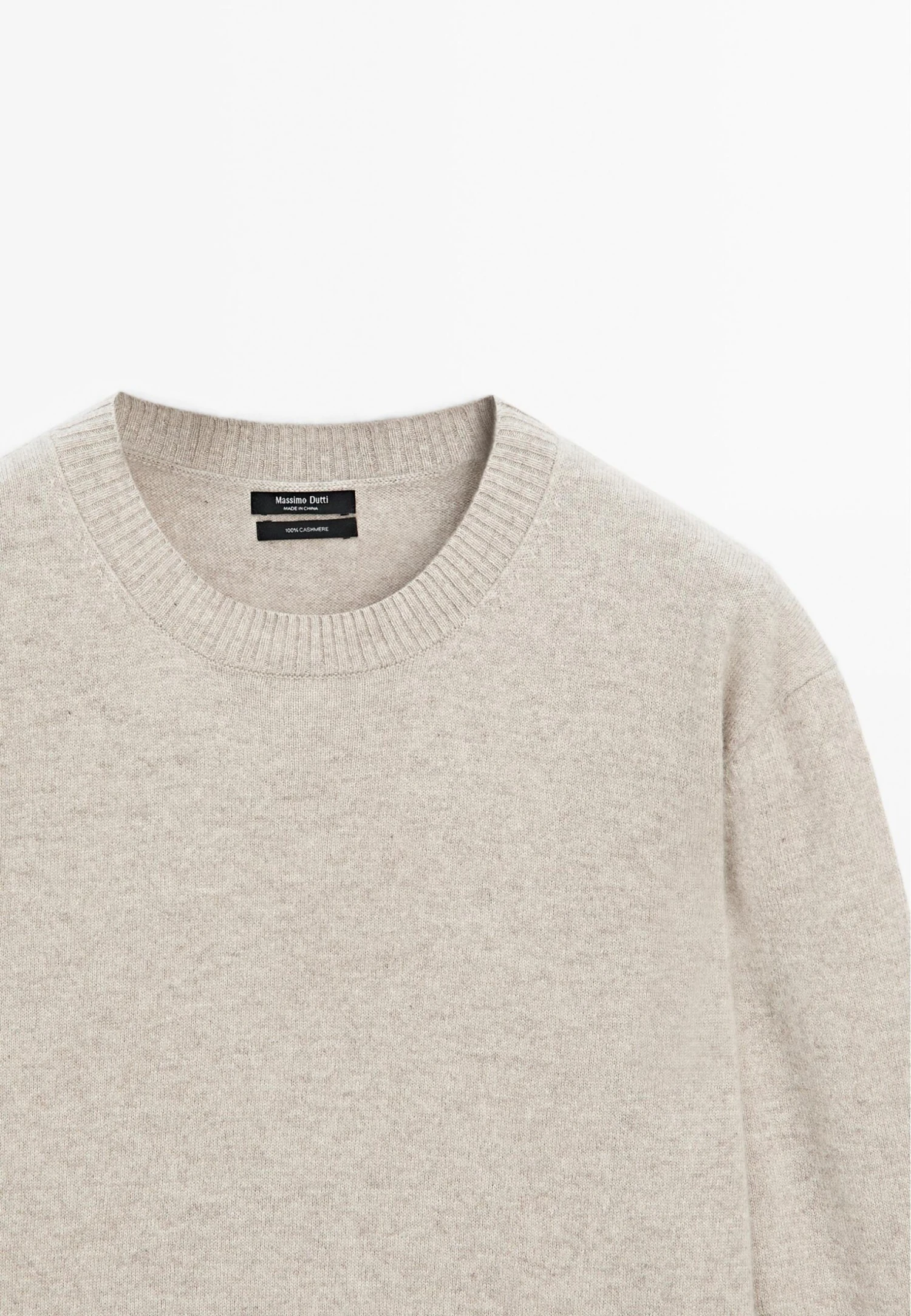 Massimo Dutti CREW NECK CASHMERE WITH LONG SLEEVES - Jumper - Sand 7 Massimo Dutti CREW NECK CASHMERE WITH LONG SLEEVES - Jumper - Sand - Image 5