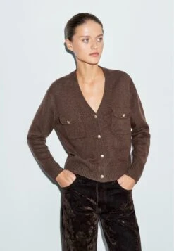 Massimo Dutti Cardigan - Dark Brown