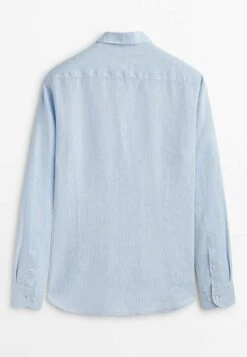 Massimo Dutti Dyed - Shirt - Light Blue -Massimo Dutti Shop cbb484c706e042d588db51468366f80b