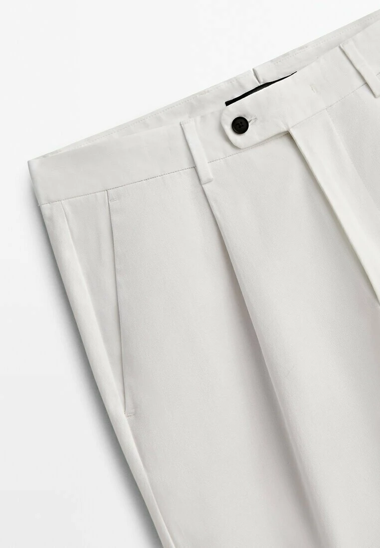 Massimo Dutti Studio - Darted - Chinos - White 11 Massimo Dutti Studio - Darted - Chinos - White - Image 9