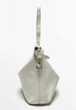 Massimo Dutti SMALL NAPPA FINISH - Handbag - White -Massimo Dutti Shop cbdf922e2da04f5dbfe785d2e8794ac2