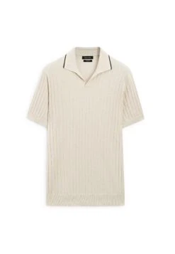 Massimo Dutti RIBBED - Polo Shirt - Khaki -Massimo Dutti Shop cc3d2038d4c3448eb1796e46e690a316
