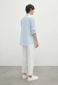 Massimo Dutti Soft Wash Regular Fit Striped Oxford - Shirt - Blue 15 Massimo Dutti Soft Wash Regular Fit Striped Oxford - Shirt - Blue -Massimo Dutti Shop cc542cb7a97a4fcda2fcfefa201e1e14