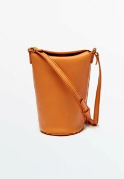 Massimo Dutti Vertical Mini- Handbag - Orange -Massimo Dutti Shop cc624864f29f48bd9c746cd50751b444