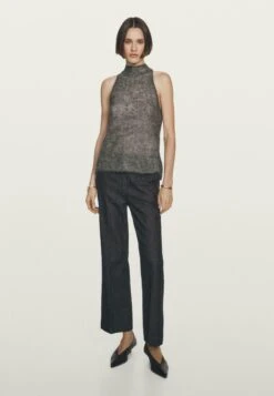 Massimo Dutti Top - Dark Grey