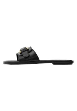 Massimo Dutti Flat - Mules - Black