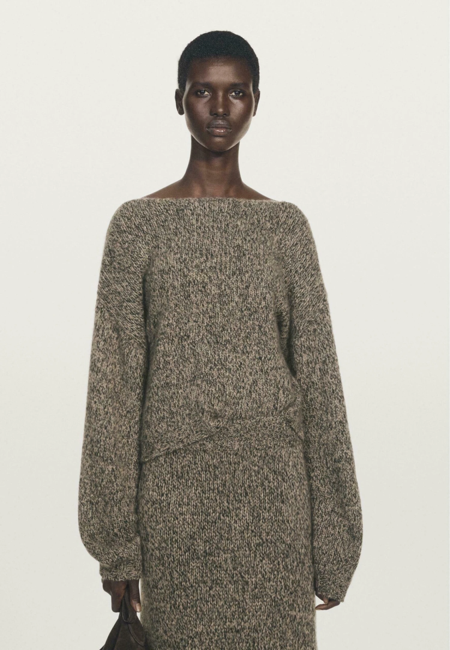 Massimo Dutti BOAT NECK LONG SLEEVE - Jumper - Light Brown 5 Massimo Dutti BOAT NECK LONG SLEEVE - Jumper - Light Brown - Image 3