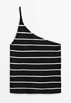 Massimo Dutti Asymmetric Striped - Top -Massimo Dutti Shop cca28e806d3b4abdb1989b2f9baf7815
