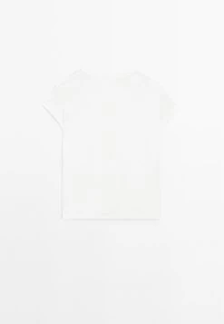 Massimo Dutti SHORT SLEEVE WITH ROUND NECK - Basic T-shirt - White 21 Massimo Dutti SHORT SLEEVE WITH ROUND NECK - Basic T-shirt - White -Massimo Dutti Shop ccabcf68cb8b44d69b8455541aada17d