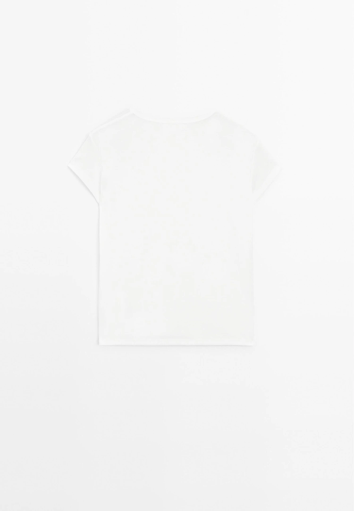 Massimo Dutti SHORT SLEEVE WITH ROUND NECK - Basic T-shirt - White 9 Massimo Dutti SHORT SLEEVE WITH ROUND NECK - Basic T-shirt - White - Image 7